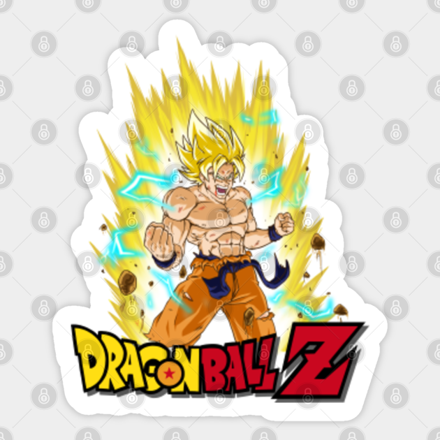 Super Saiyan Son Goku Dragonball Z Sticker Teepublic